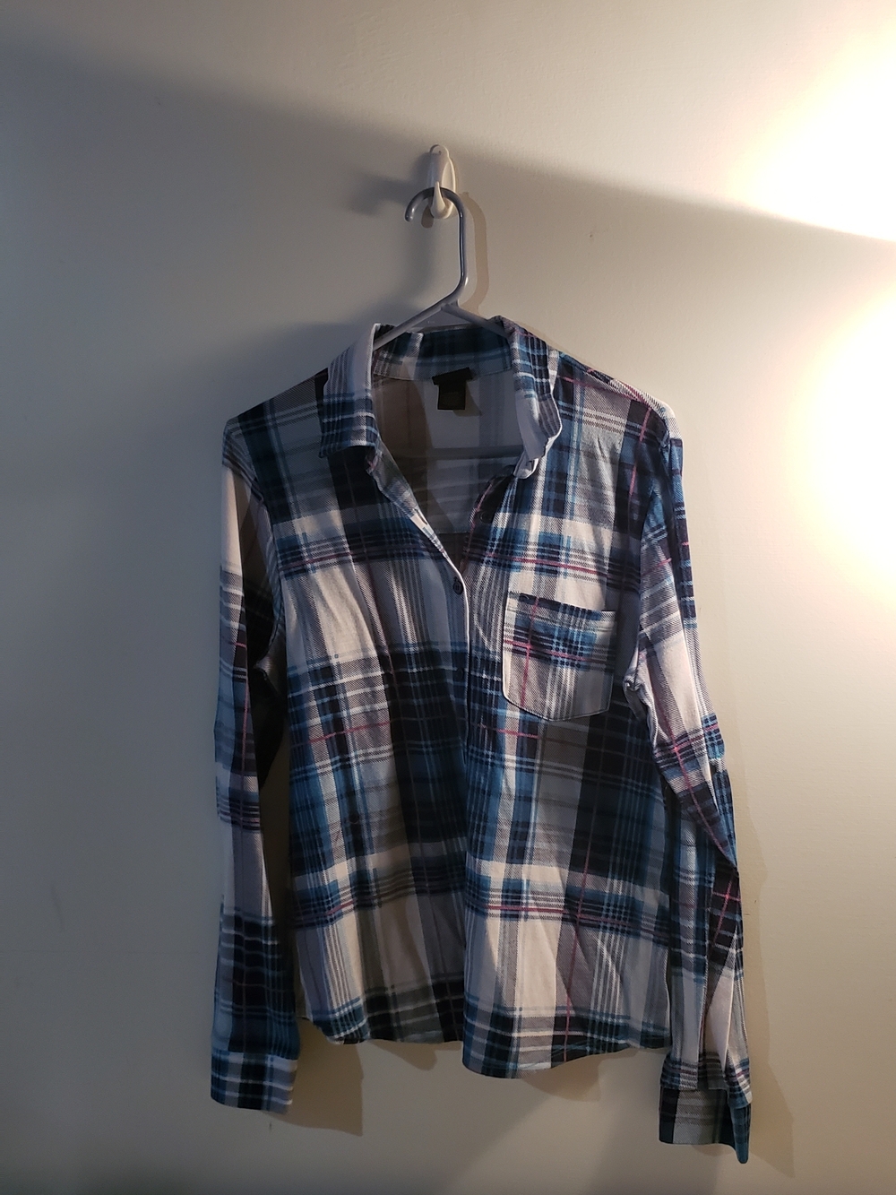 Rue21 Women's Blue Plaid Button-Up Shirt